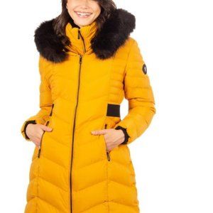 BELTED QUILTED COAT BY OXYGEN, XL
